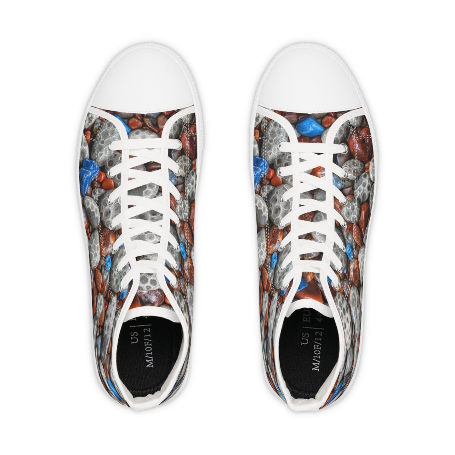 Michigan's Treasured Stones Men's High Top Sneakers