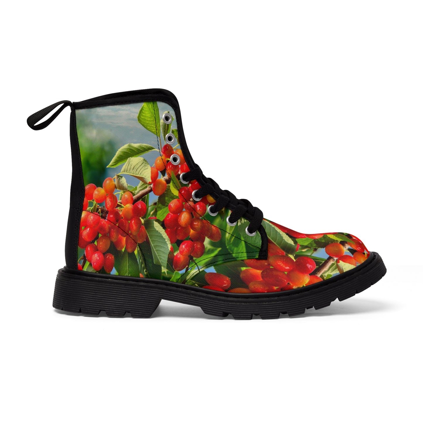 Chroma Cherry Women's Canvas Boots
