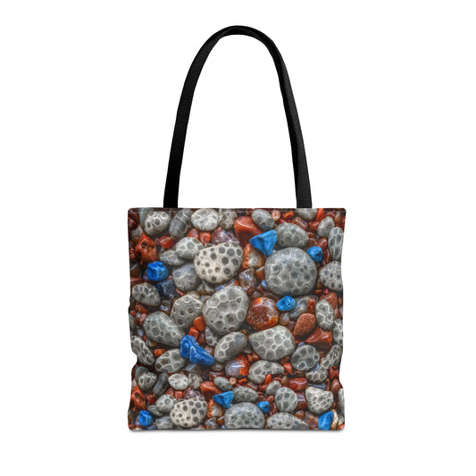 Stone Tote Bag - Michigan Treasured Stones