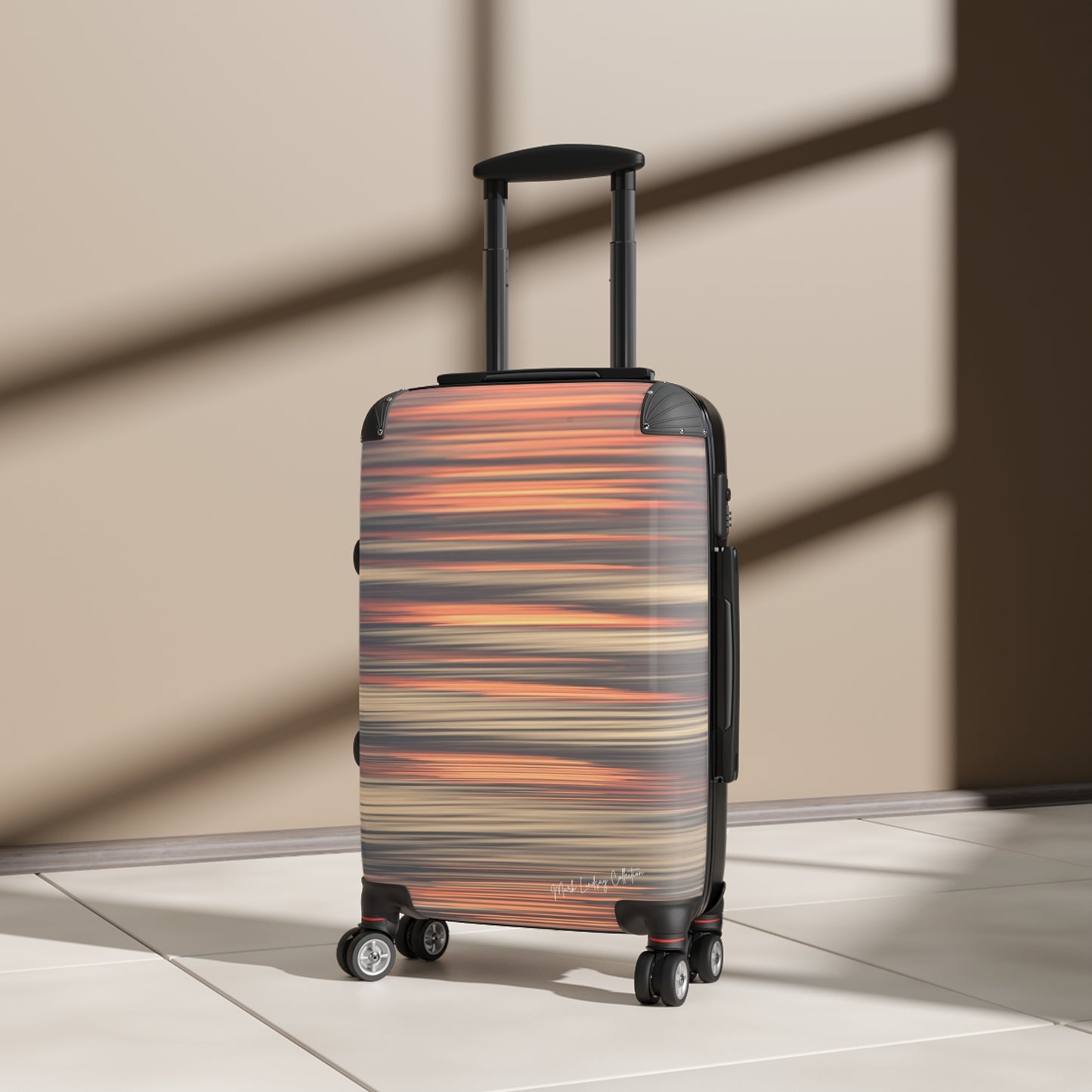Sunset's Reflections and Ripples Custom Art Luggage