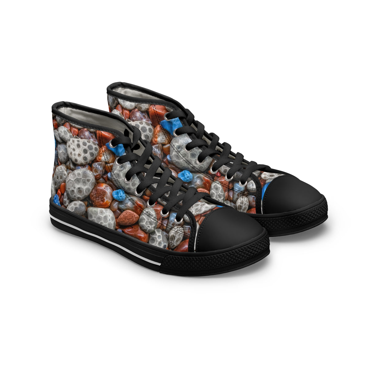 Michigan's Treasured Stones Women's High-Top Sneakers
