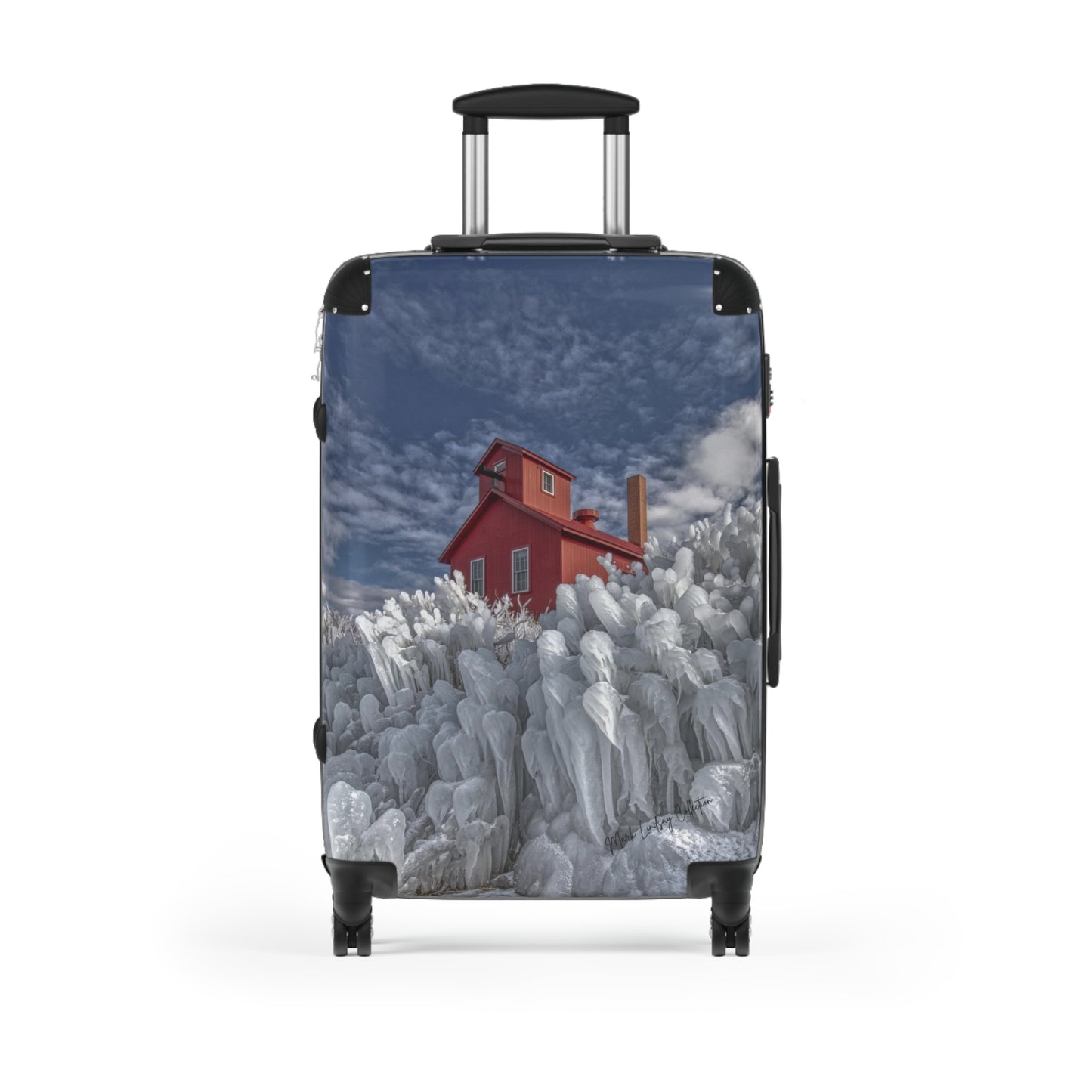 Red White & Blue Custom Art Luggage