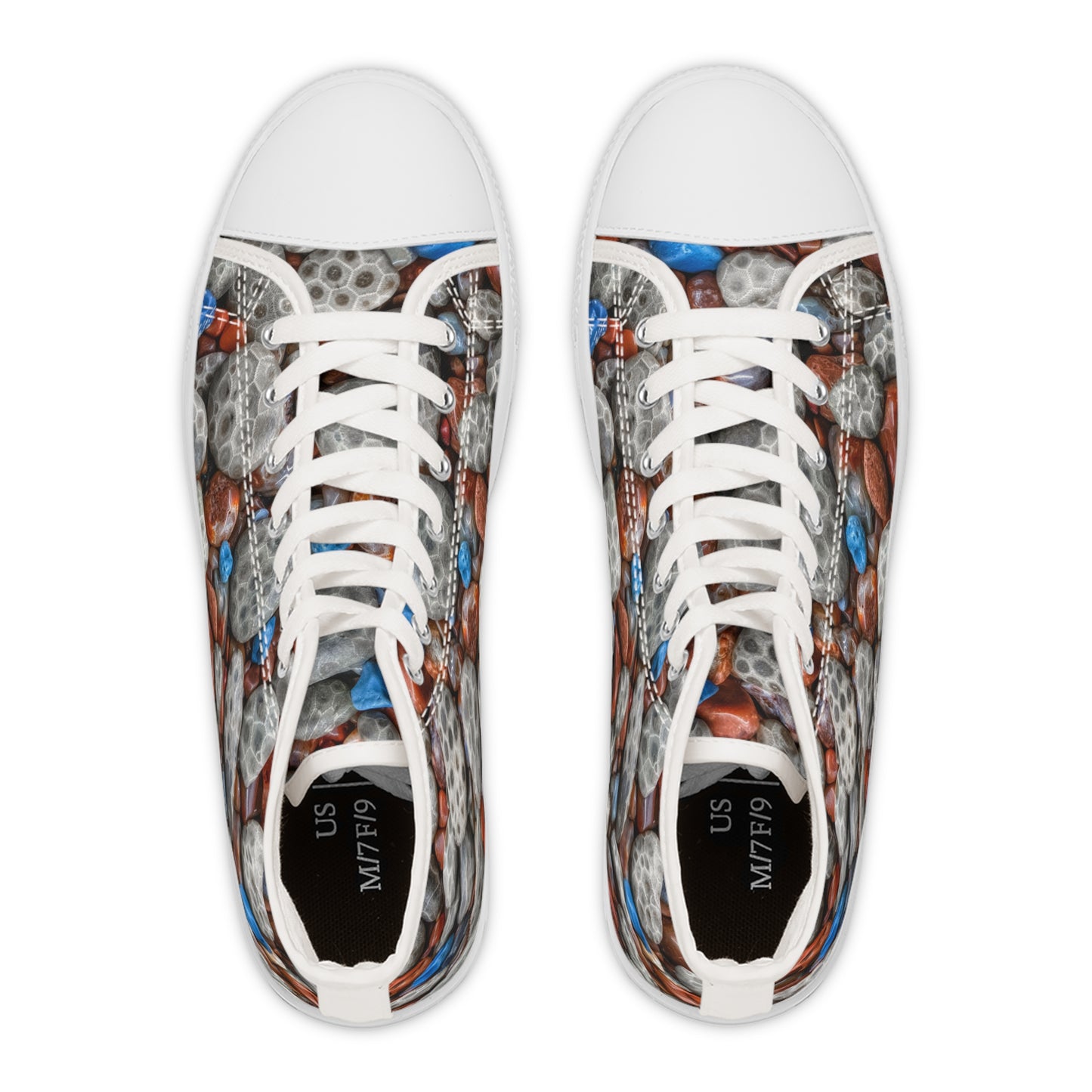Michigan's Treasured Stones Women's High-Top Sneakers