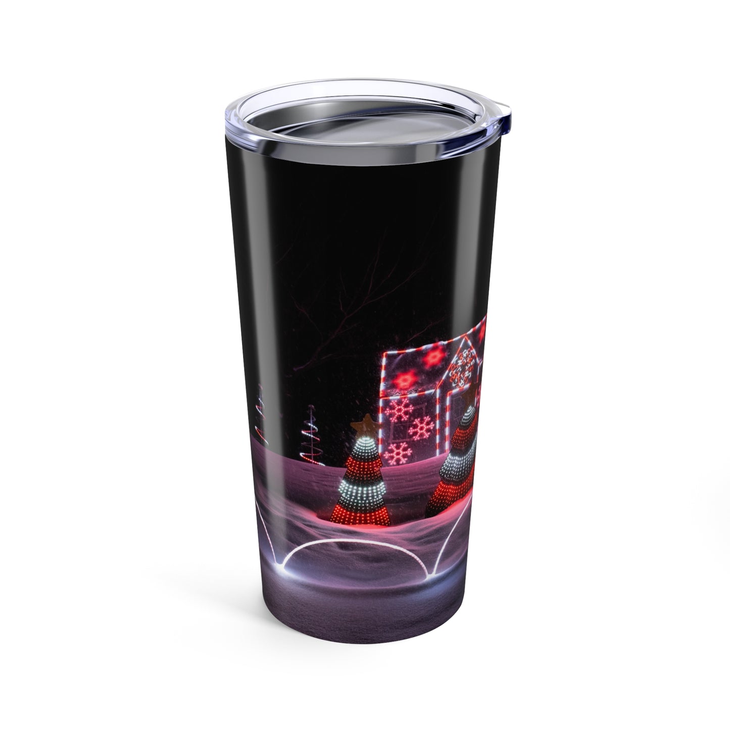 Christmas Lights  20oz Tumbler — Insulated Christmas Travel Cup