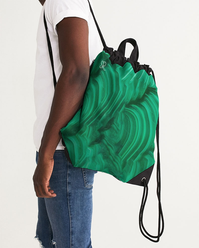 Malachite Spirit of Nature Canvas Drawstring Bag