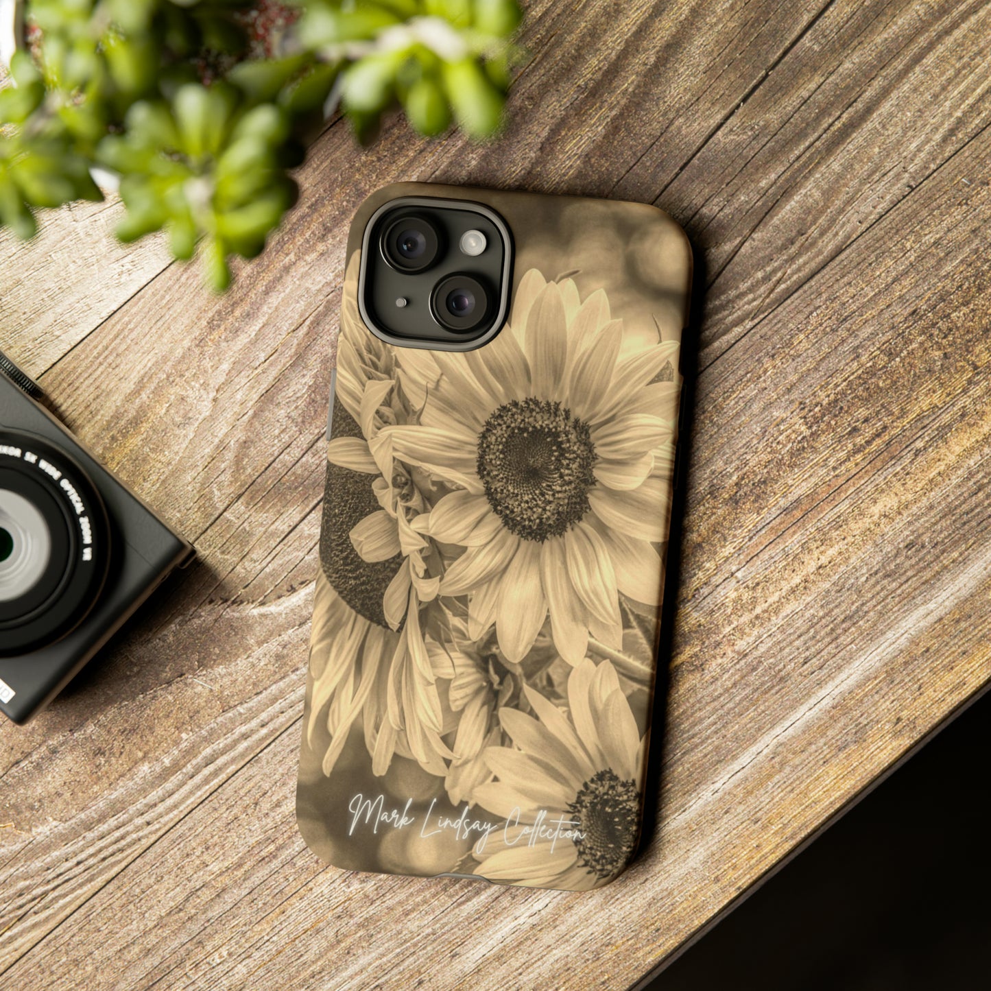 Sunflower Dreams Bronze Impact-Resistant Tough Cases (iPhone & Samsung)