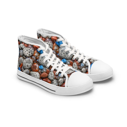 Michigan's Treasured Stones Women's High-Top Sneakers