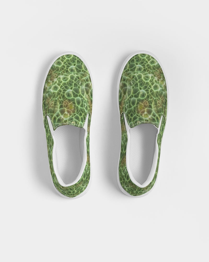 'Chlorastrolite 'Greenstone' Slip-On Canvas Shoes