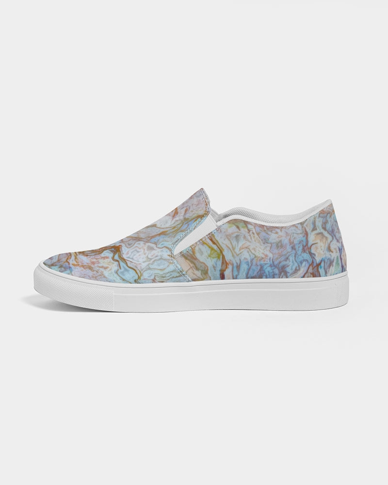 Moroccan Puzzle Agate Slip-On Canvas Shoes
