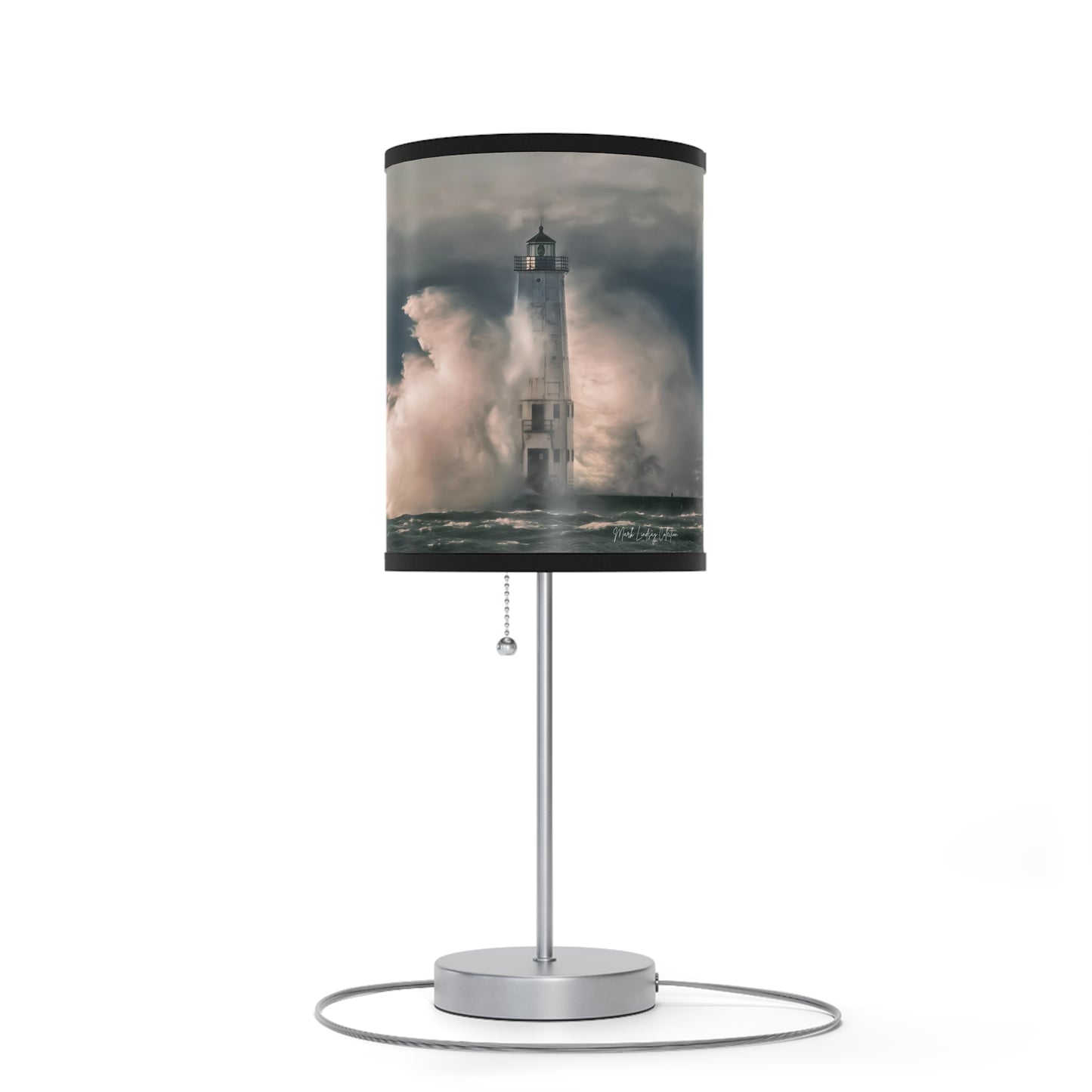 Frankfort Lighthouse Nature's Fury Lamp on a Stand