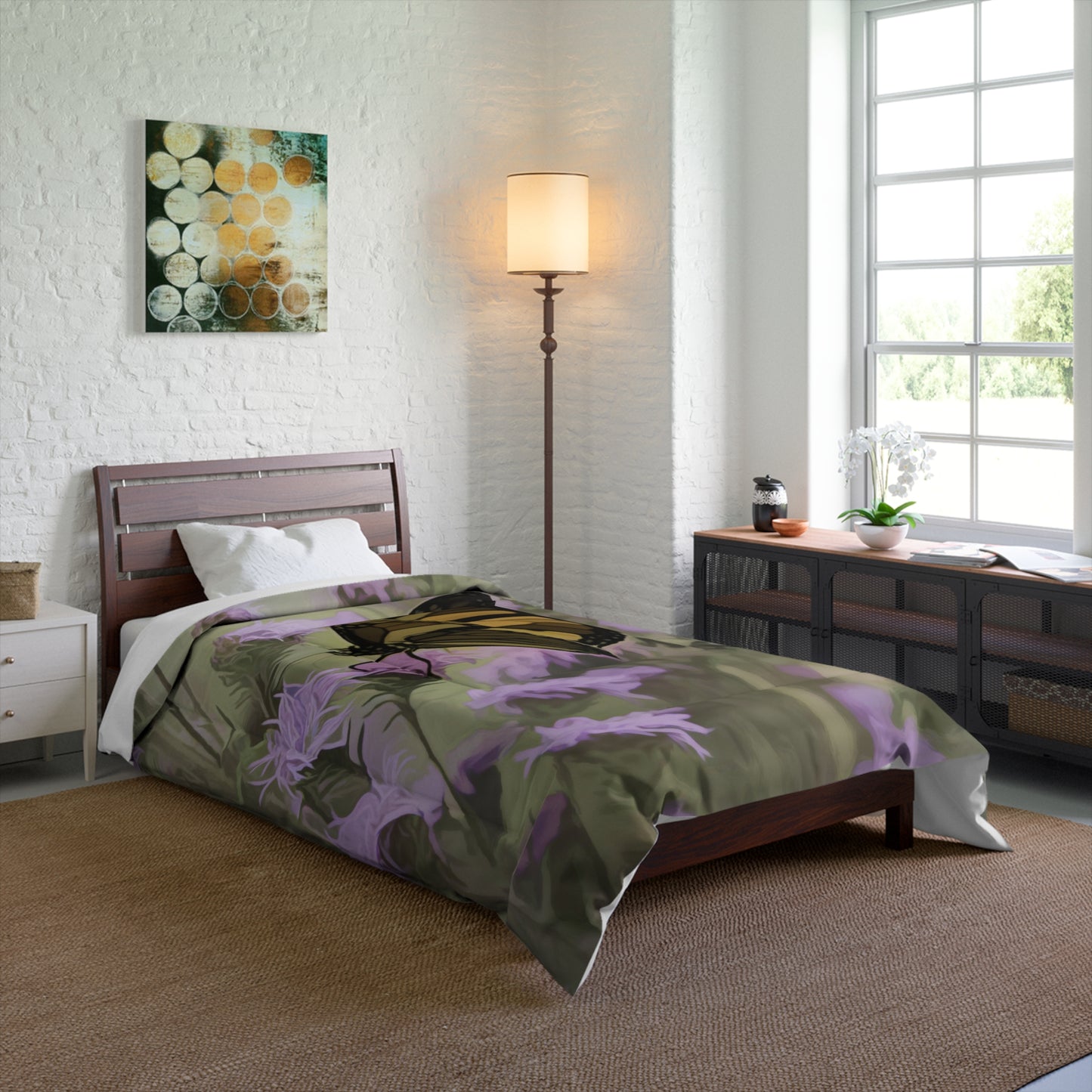 Chroma Passion Butterfly Elegance  & Color Comforter
