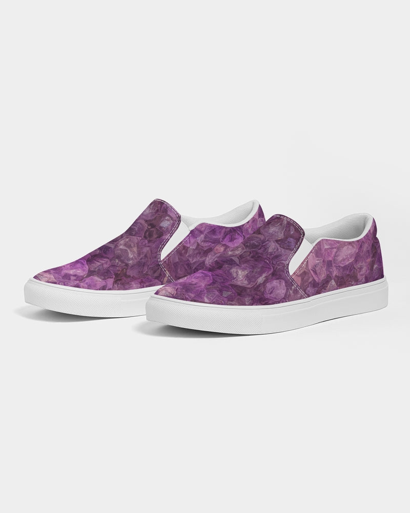 Purple Amethyst 'Gem of Fire' Slip-On Canvas Shoe