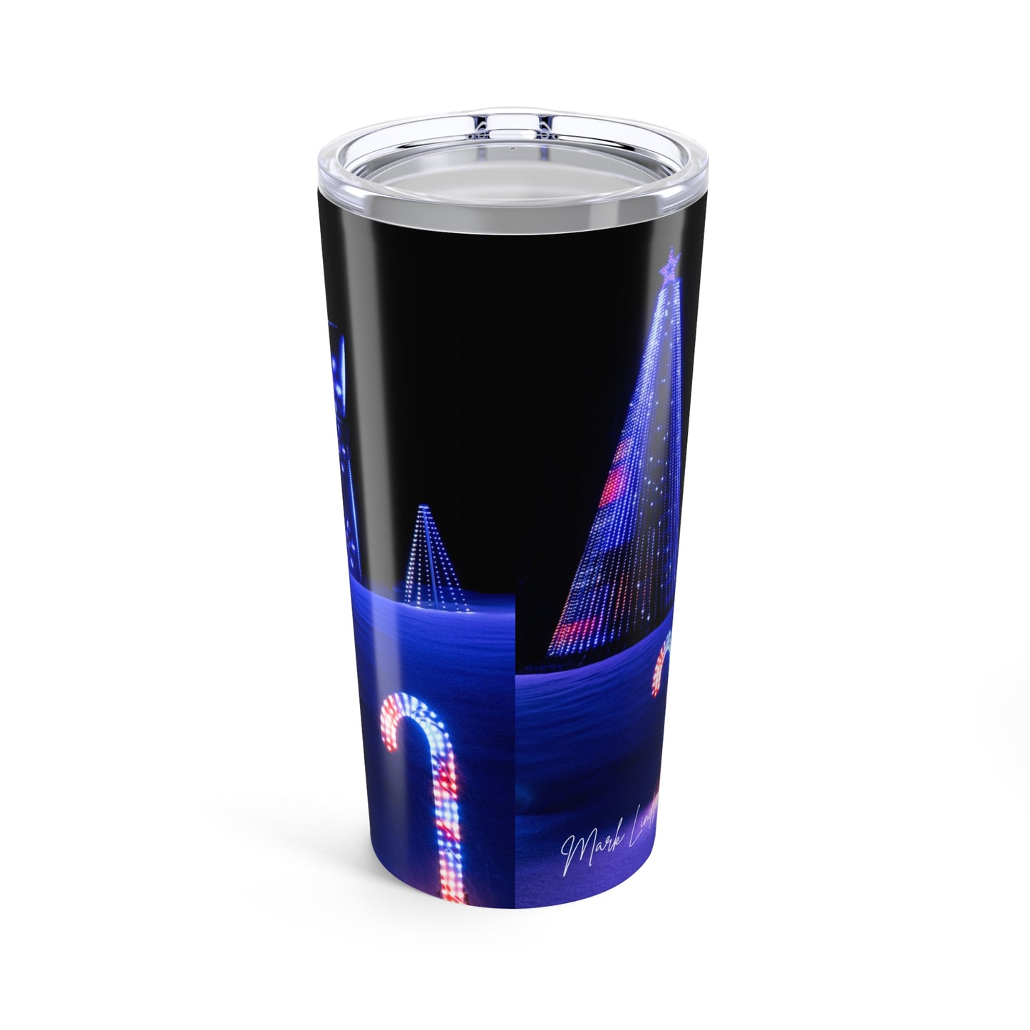 Festive Christmas Lights 20oz Insulated Travel Tumbler