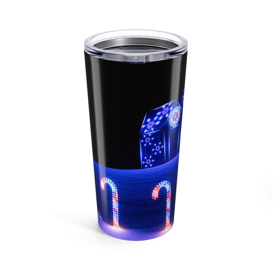 Festive Christmas Lights 20oz Insulated Travel Tumbler