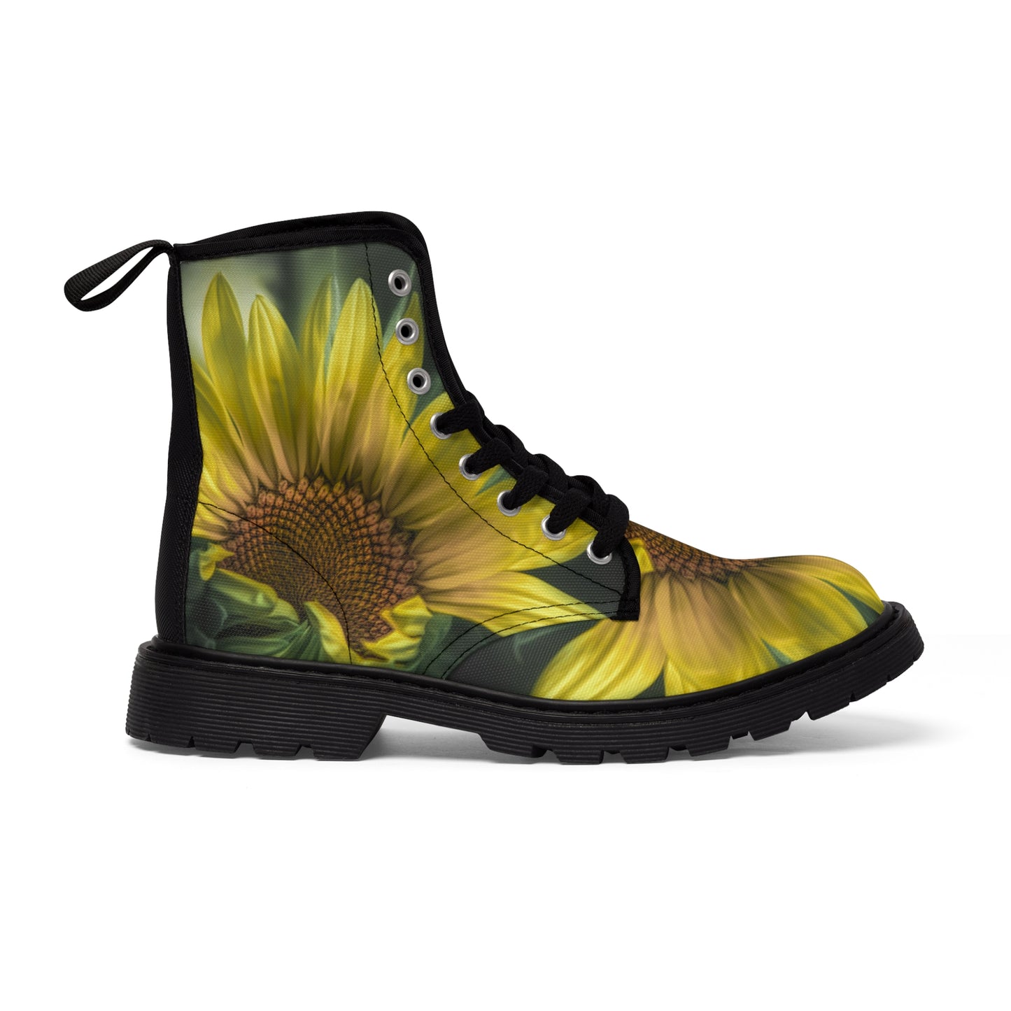 Sunflower Magnificence Canvas Art Boots