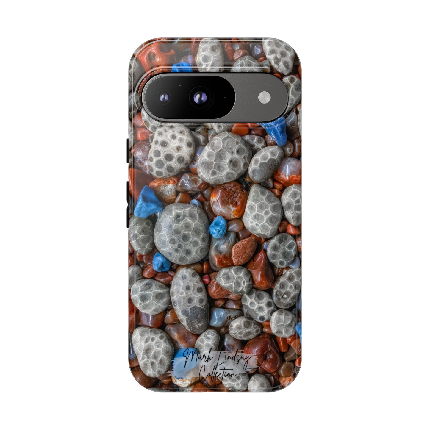 Michigan Treasured Stones Petoskey, Leland Blue & Lake Superior Agate Phone Case