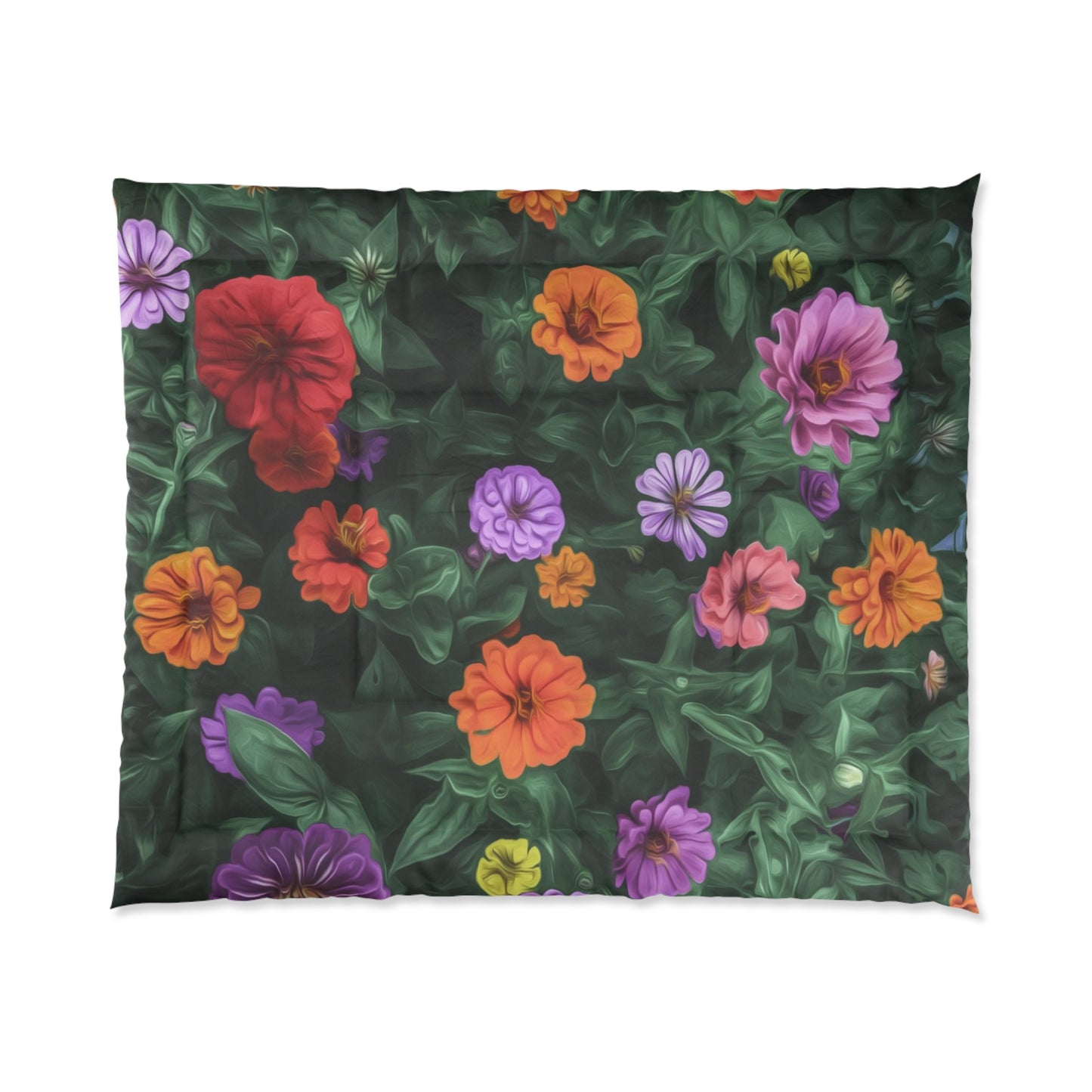 Flower Garden Elegance  & Color Comforter