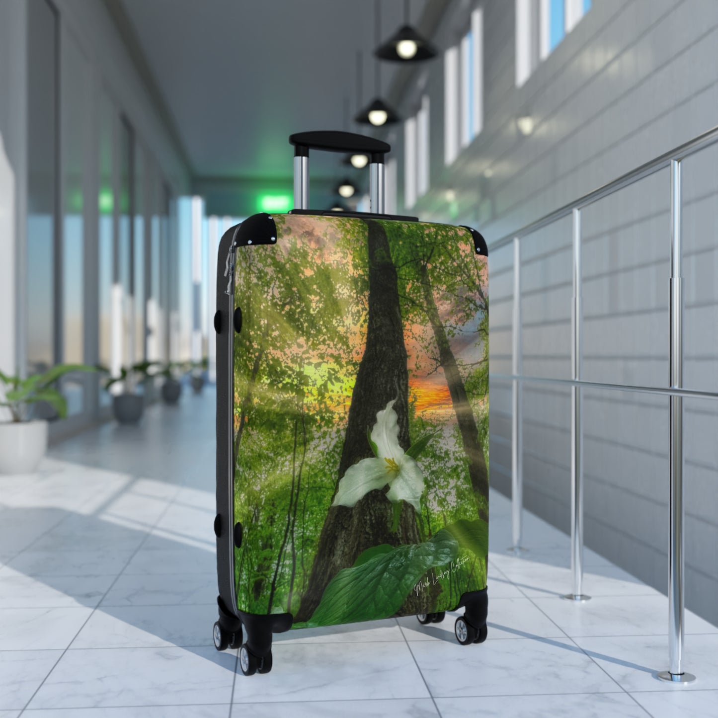 Trees & Trillium Custom Art Luggage