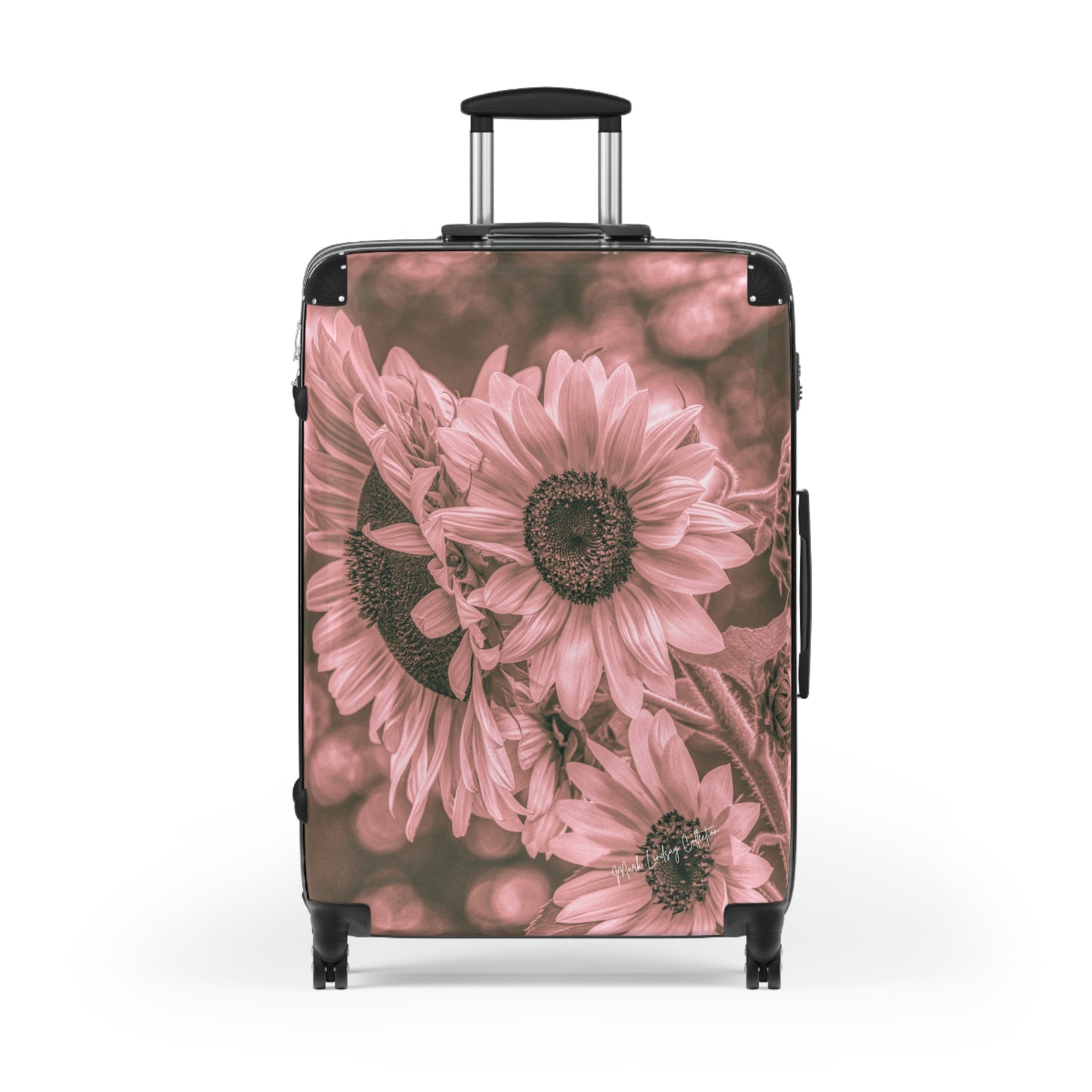 Sunflower Dreamy Pink Custom Art Luggage