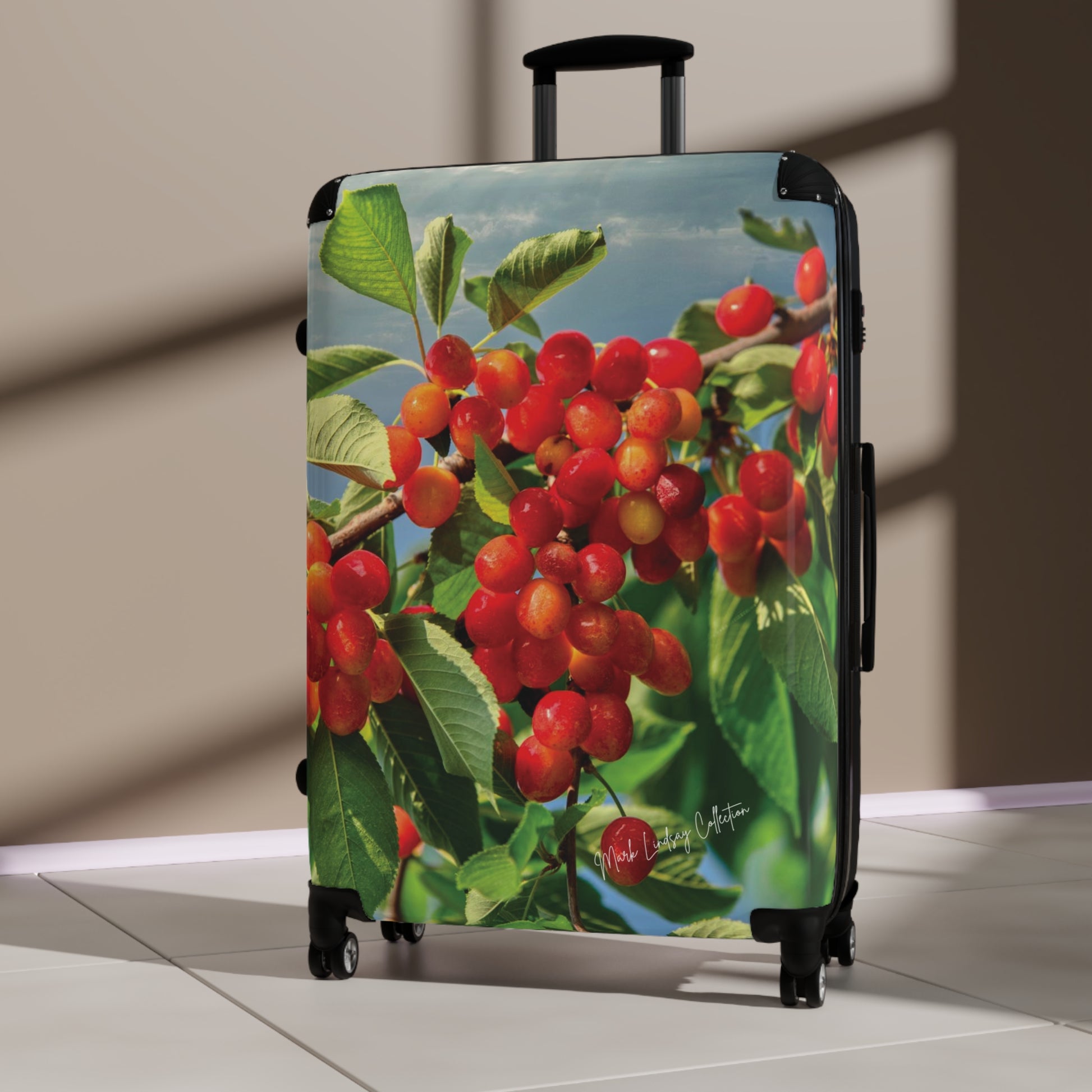 Cherry Capital of the World Custom Art Luggage – Mark Lindsay Collection