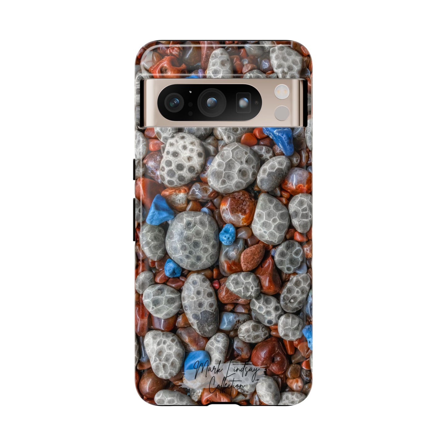 Michigan Treasured Stones Petoskey, Leland Blue & Lake Superior Agate Phone Case