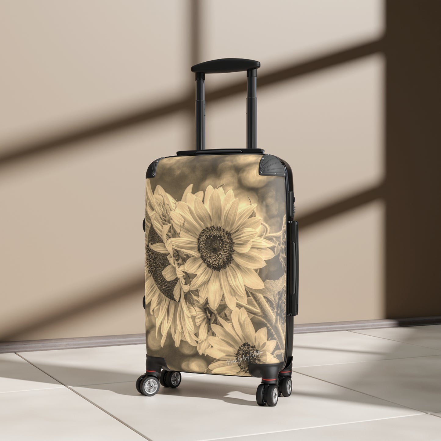 Sunflower Dreamy Bronze Custom Art Luggage