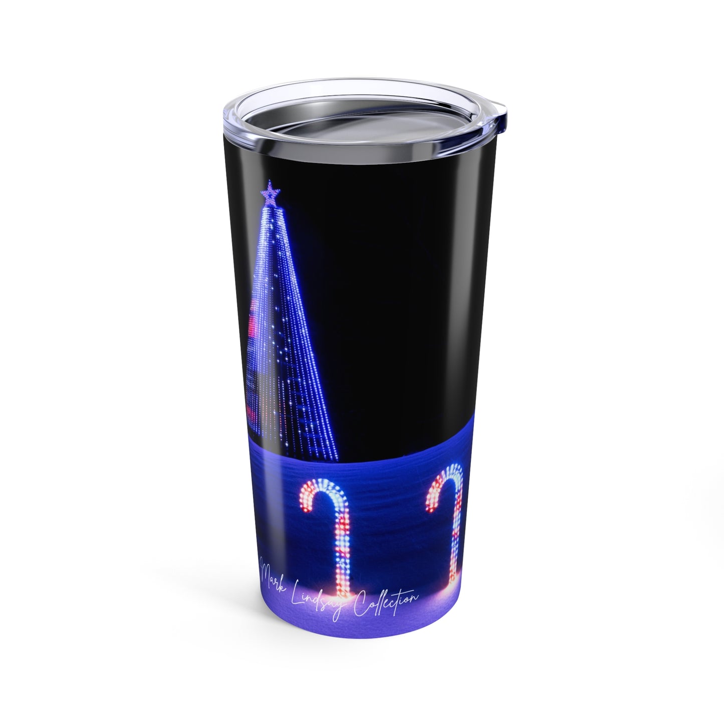 Festive Christmas Lights 20oz Insulated Travel Tumbler