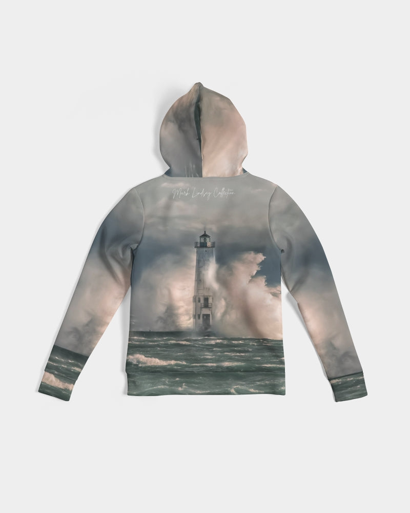 Frankfort Lighthouse Nature's Fury Women's Hoodie