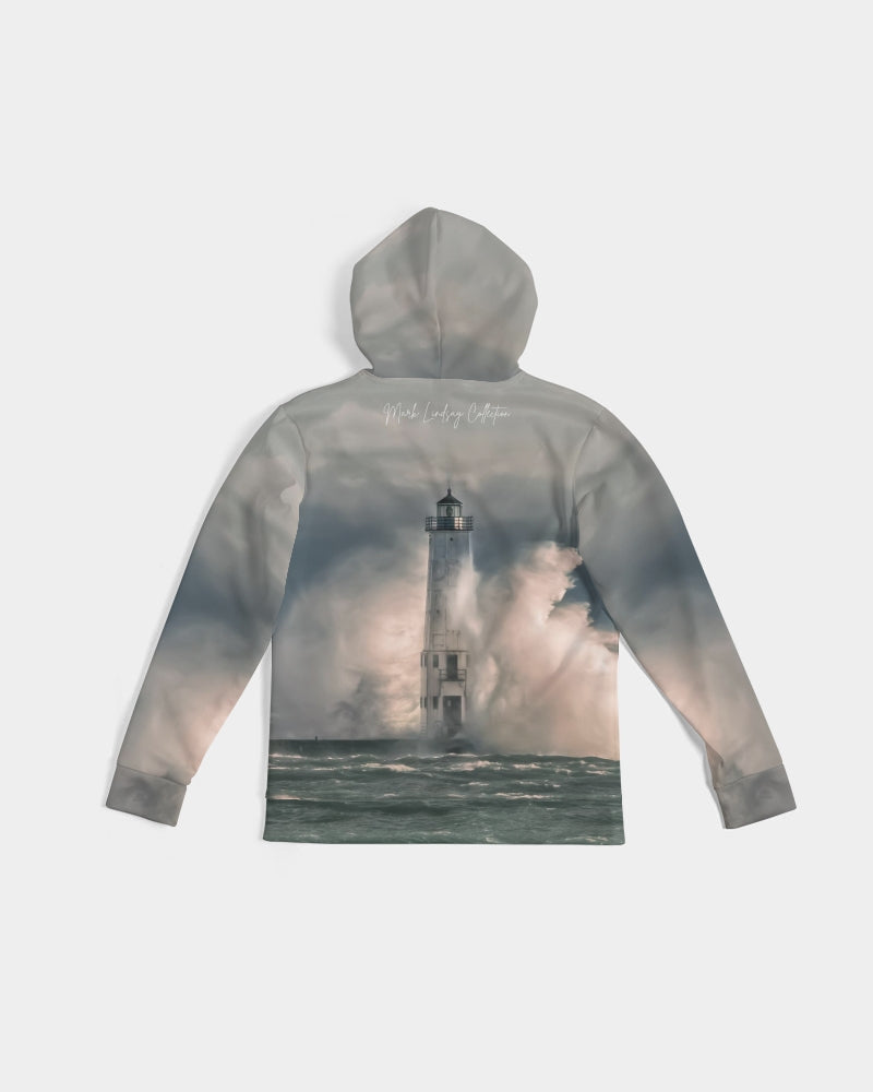 Frankfort Lighthouse Nature's Fury Men's Hoodie