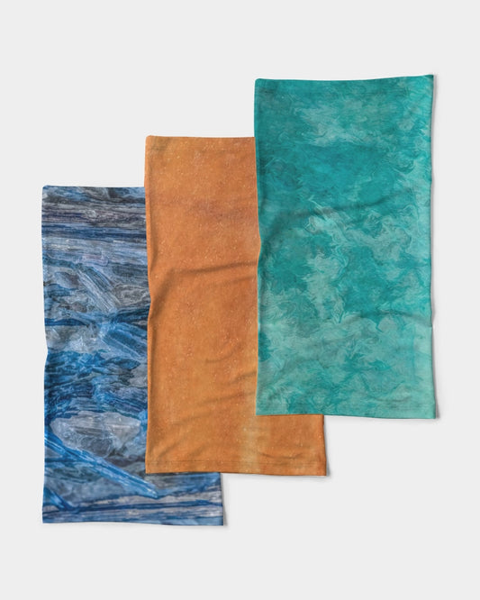 Blue Kyanite & Quartz Growth and Enlightenment Neck Gaiter Set