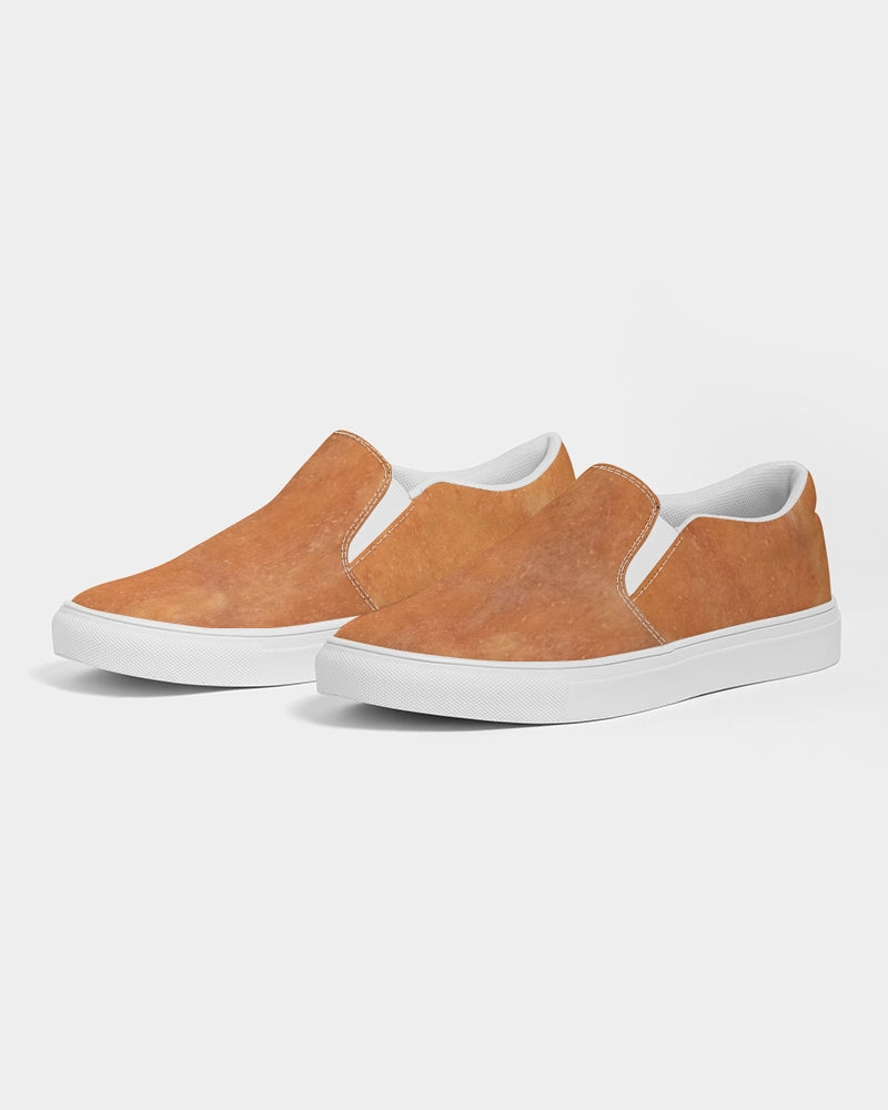 Terracotta Aventurine Creativity Men's Slip-On Canvas Shoes