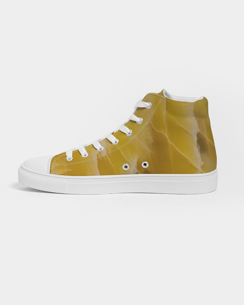 Yellow Onyx Jewels Hightop Canvas Shoes