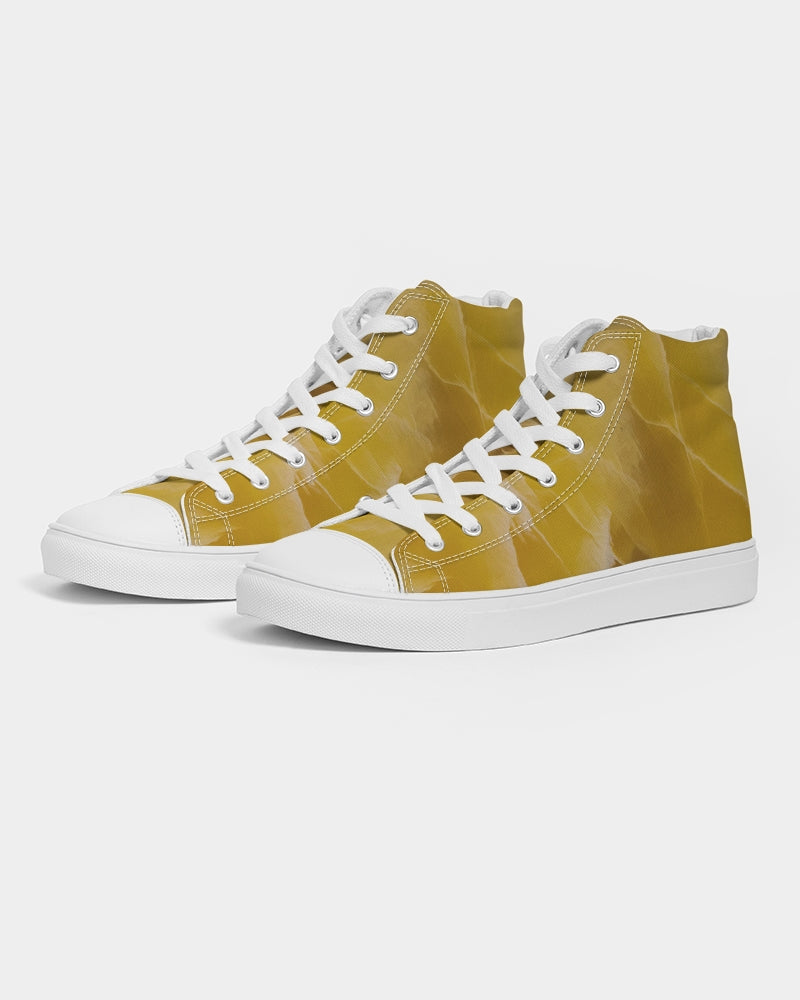 Yellow Onyx Jewels Hightop Canvas Shoes