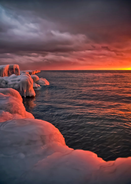 Sunset on Ice