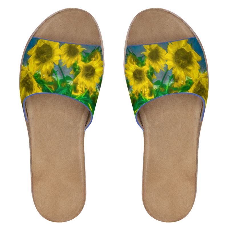 Van Gogh Sunflower Custom Art Slides