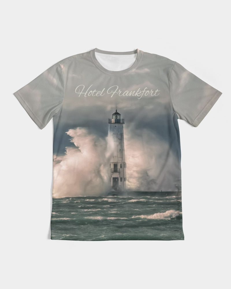 Frankfort Lighthouse with Hotel Frankfort Men's Tee