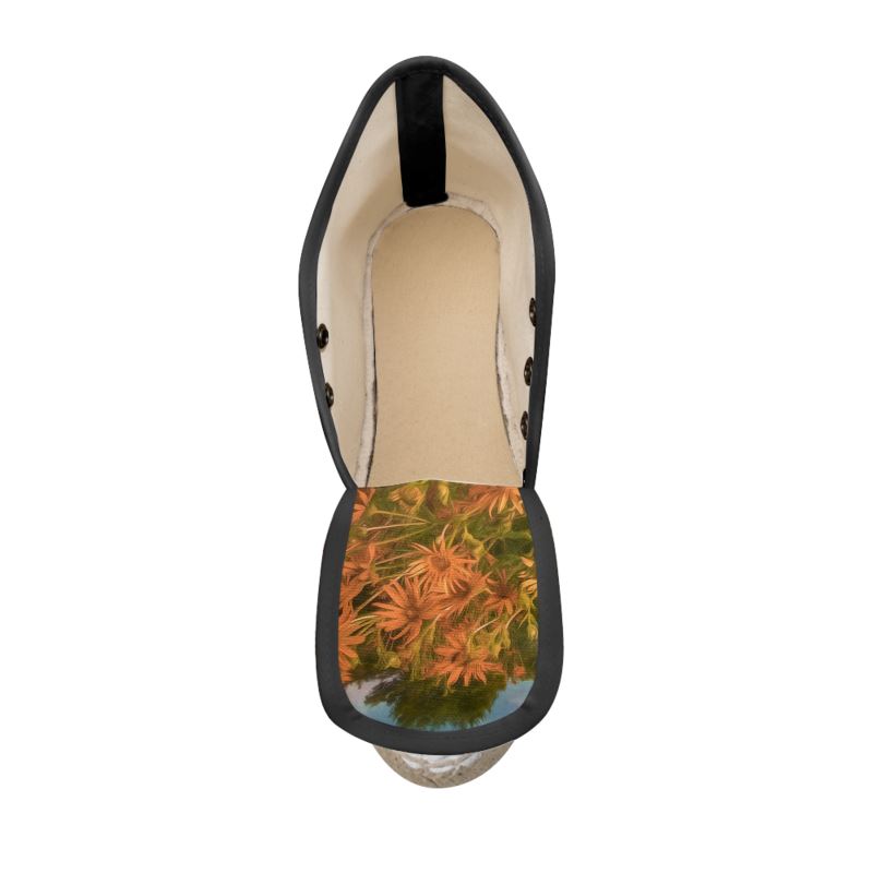 Nature's Beauty Custom Art Wedge Espadrilles