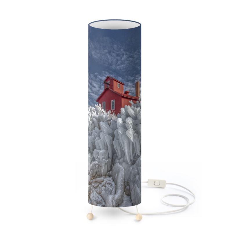 Red White & Blue Betsie Designer Art Lamp