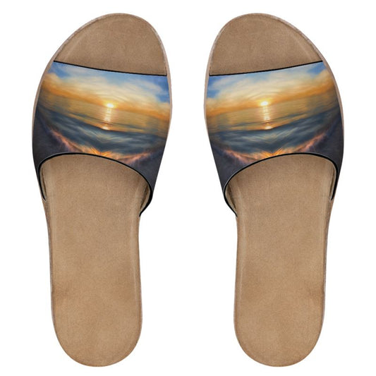 Sunset Waves Custom Art Slides