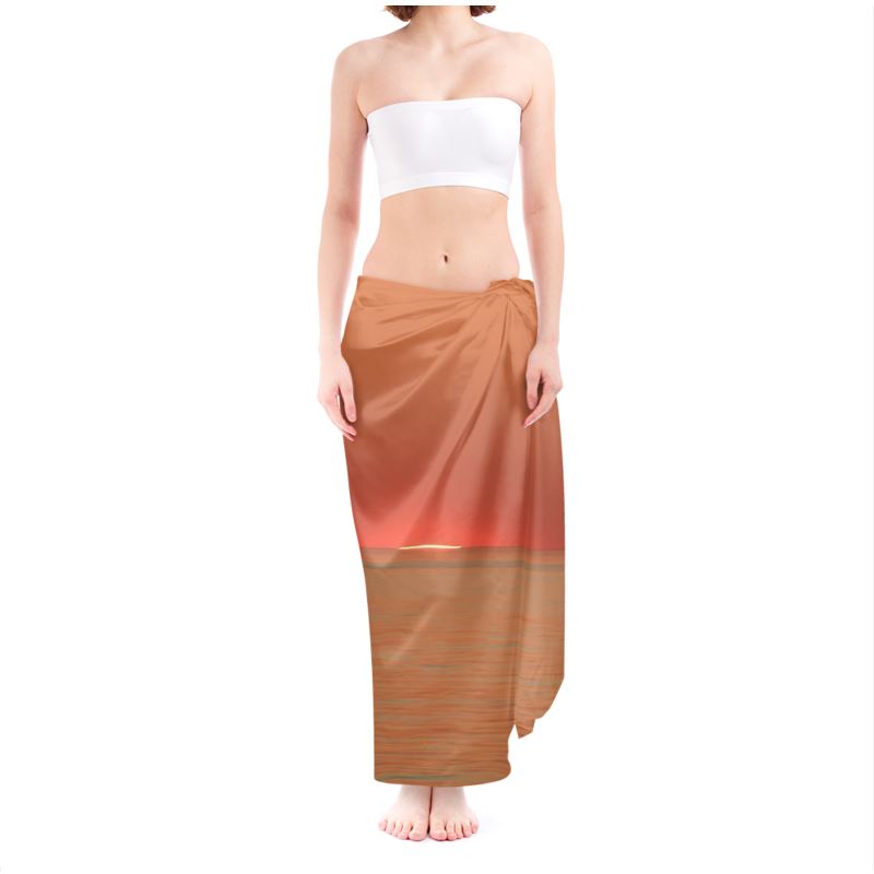 Golden Sunset Designer Art Sarong