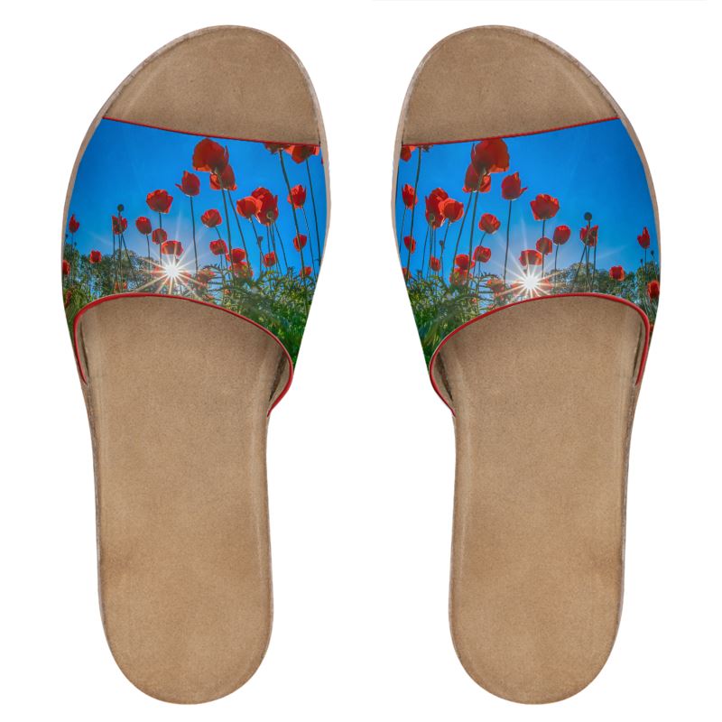 Orange Poppies Custom Art Slides