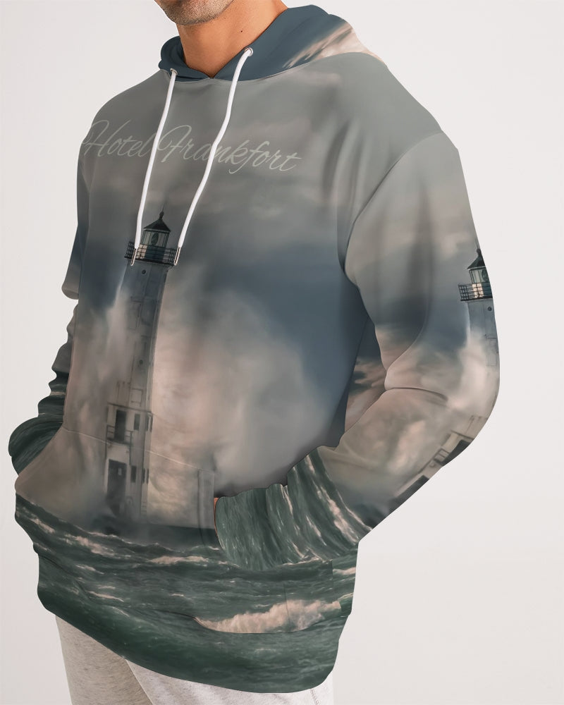 Frankfort Lighthouse with Hotel Frankfort Men's Hoodie