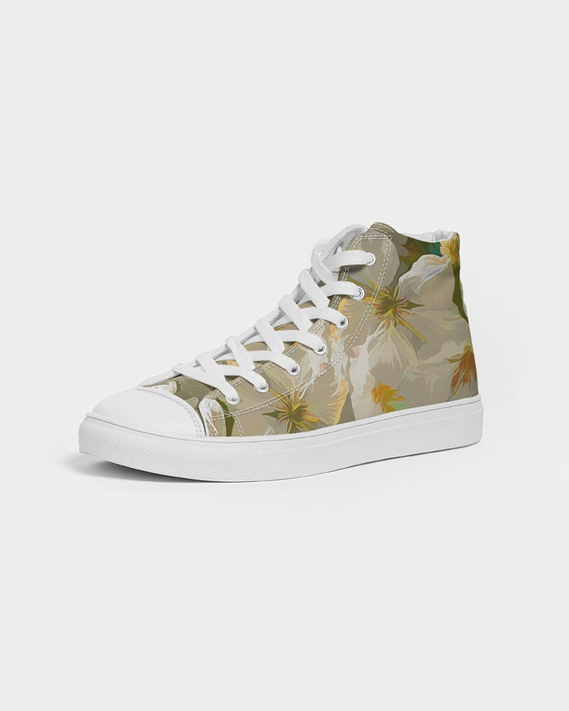 Cherry Blossom Women's Hightop Canvas Shoe