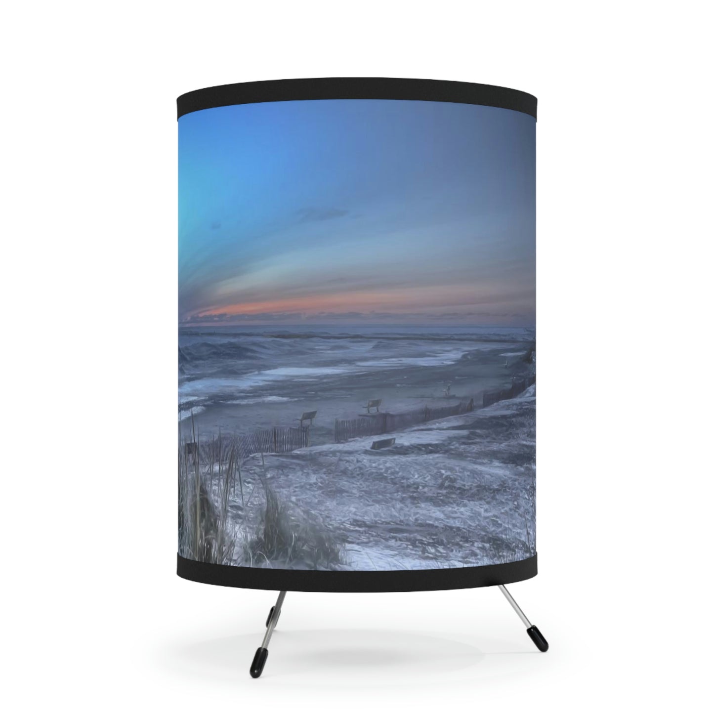 Frankfort Sunset Freeze Tripod Art Lamp