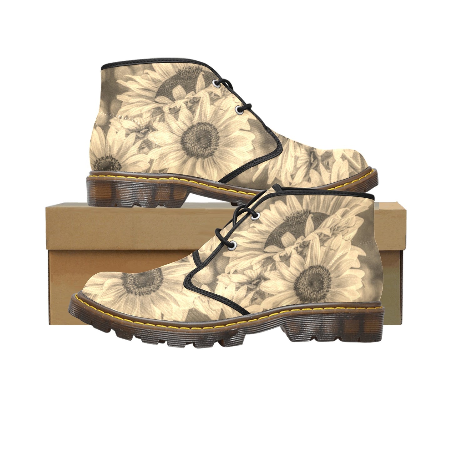 Sunflower dreamy bronze Women's Canvas Chukka Boots