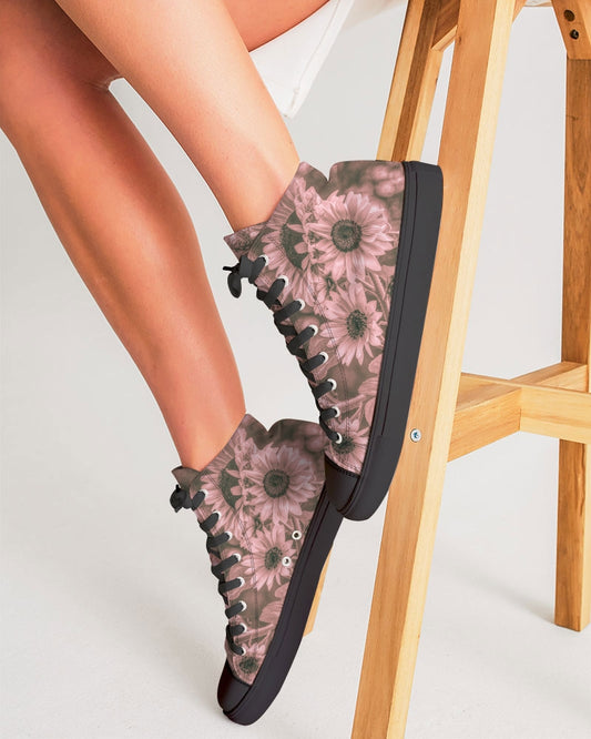 Sunflower Pink Dreams Women's Hightop Canvas Shoe 