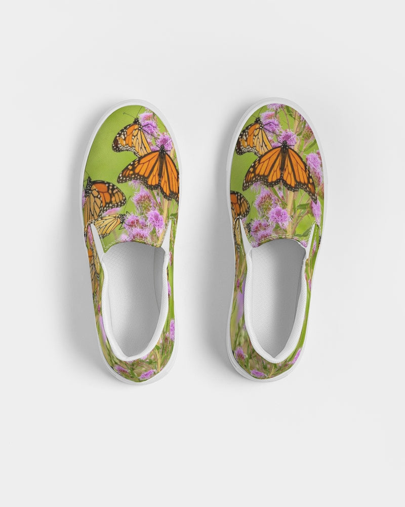 Butterfly Paradise Art Shoes Women's Slip-On Canvas Shoe