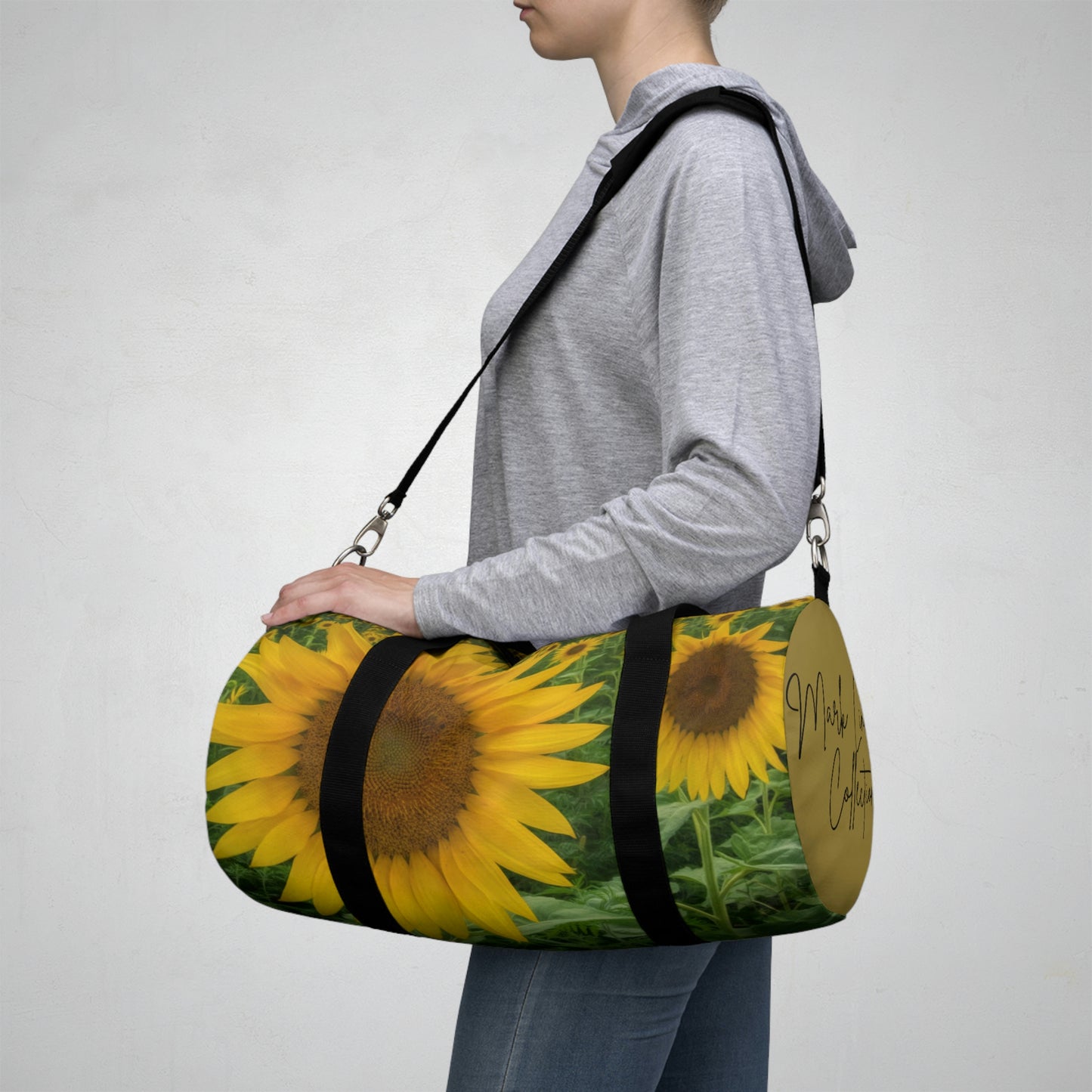 Sunflower Fields Designer Art Duffel