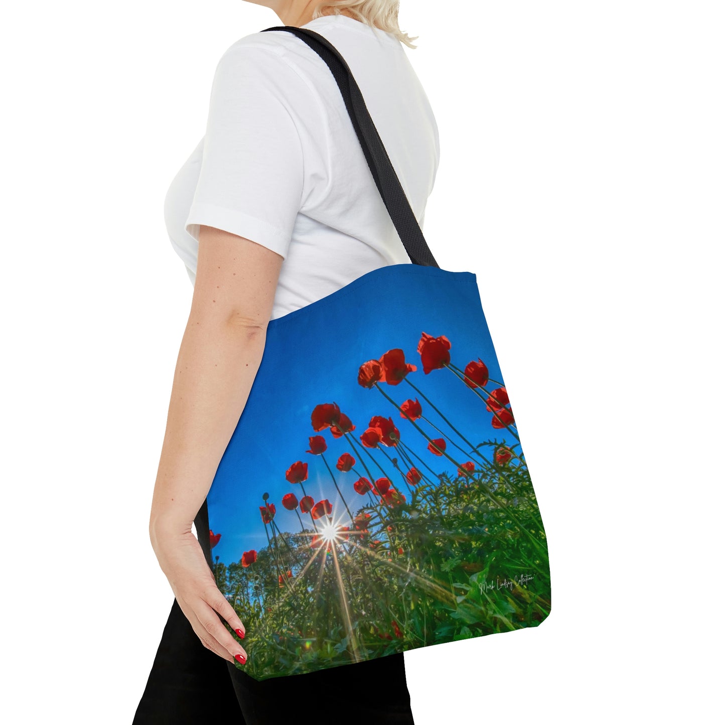 Orange Poppies Art Tote