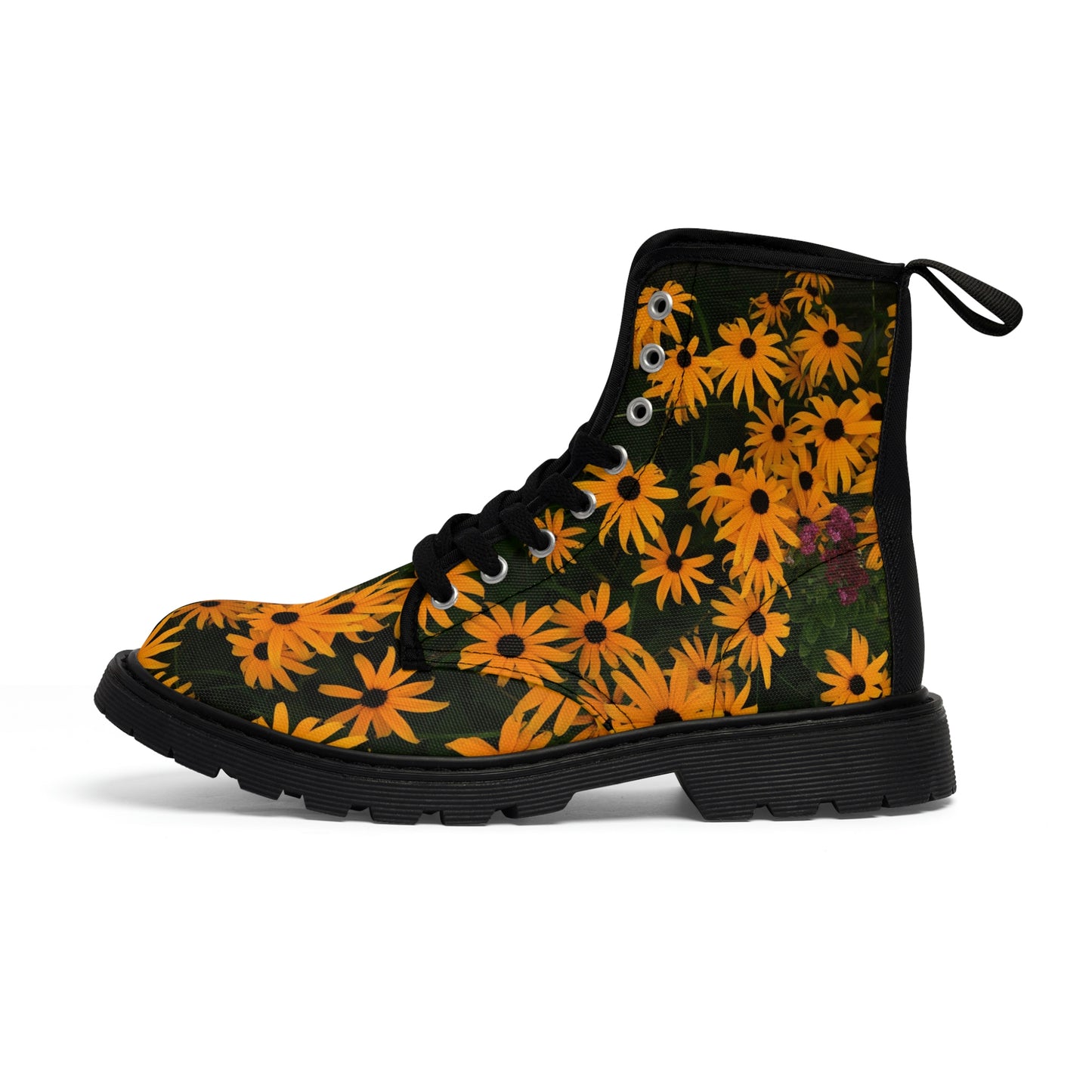 Spring Flowers Women's Canvas Art Boots